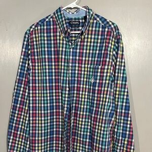 Chaps Men's Vibrant Plaid Button Down Shirt